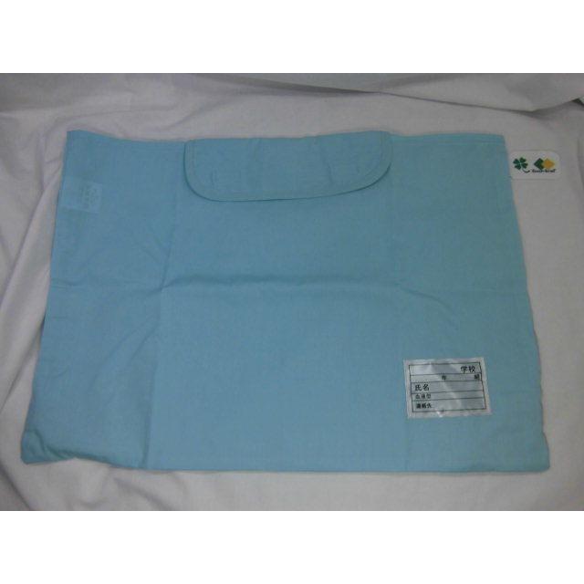 防災頭巾カバー　ブルー　外寸約45ｘ32ｃｍ　ポスト投函お届け　 防災ずきんカバー　背もたれ式カバー　座布団式カバー | 