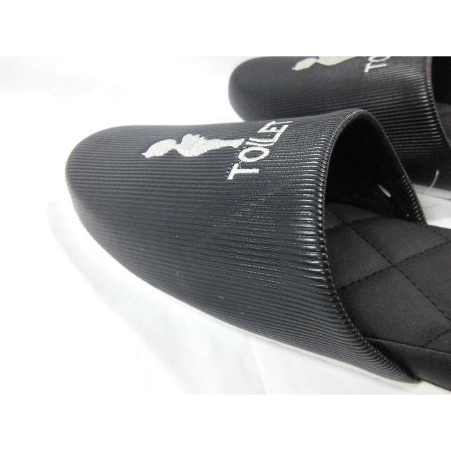 スリッパ トイレ用 ブラック ＢＫ TOILET アウトレット品 Ｂ級品 トイレスリッパ エンゼル刺繍 可愛い かわいい おしゃれ ラッピング不可 沖縄不可 |  | 11