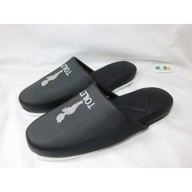 スリッパ トイレ用 ブラック ＢＫ TOILET アウトレット品 Ｂ級品 トイレスリッパ エンゼル刺繍 可愛い かわいい おしゃれ ラッピング不可 沖縄不可 |  | 05