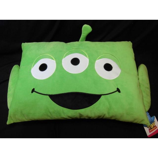 ◆【販売終了】背当てクッション  エイリアン トイストーリー 43x63cm ダイカットＭ  抱き枕 まくら  ディズニーキャラクター リトル・グリーン・メン　ＬＧＭ | Disney