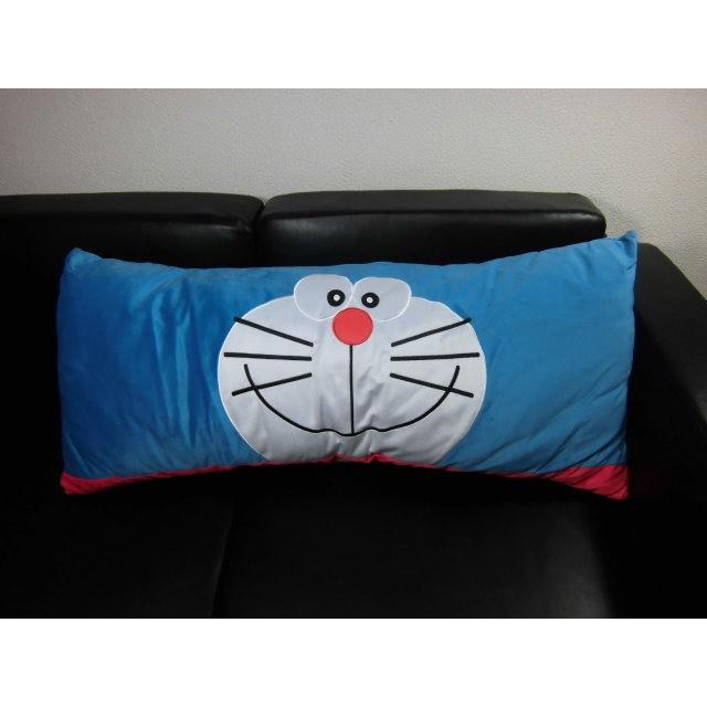 ◆【販売終了】フェイス型ロングまくら　ドラえもん　（約35x85cm）背当てクッション　キャラクター枕　ロングクッション　ロング枕　抱き枕 | 