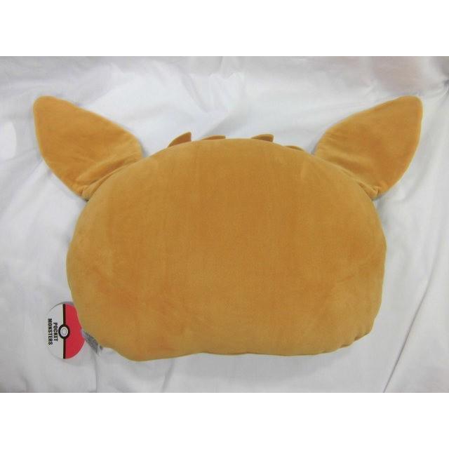 【販売終了】イーブイ　顔型クッション　ラッピング不可  ポケットモンスターキャラクター　縫いぐるみ   ダイガット枕　座布団　まくら　枕　ジュニア用　 |  | 03