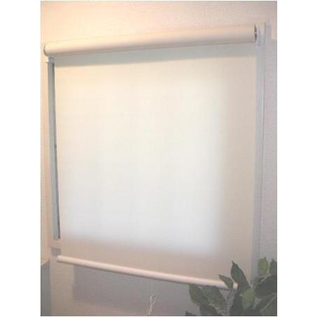 【販売終了】つっぱり式 ロールスクリーン アイボリー　幅13５ｘ高さ180ｃｍ 代引き不可　送料無料（北海道・沖縄・離島不可）突っ張り　間仕切り | 