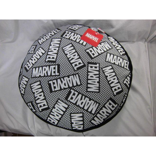 マーベル ロゴ柄 円形ラウンドクッション 直径約４５ｃｍ  マーベル MARVEL ラッピング不可　ディズニーキャラクター 座布団  沖縄不可 | Disney | 01