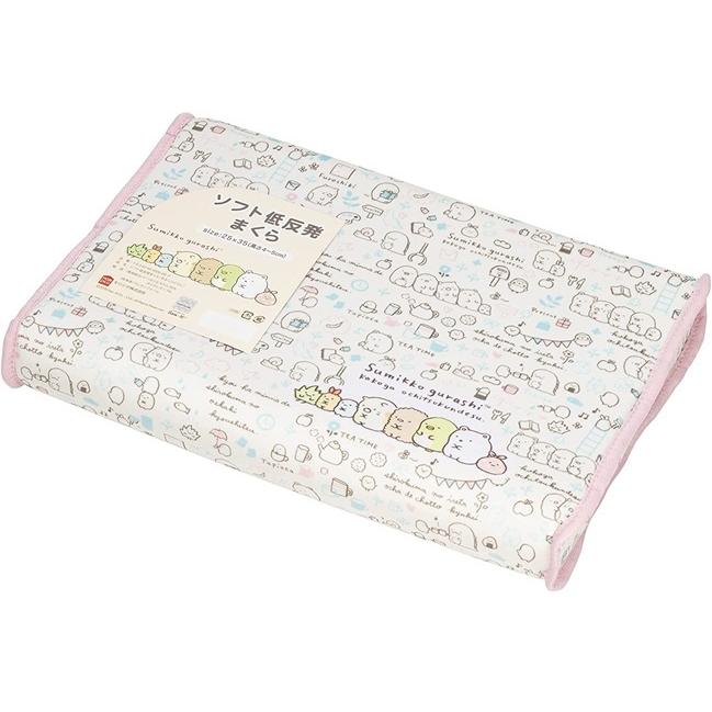 【販売終了】すみっコぐらし 子供用枕 ソフト 低反発枕 25ｘ35 しわ有り 生産終了デザイン 低反発まくら こども用 ジュニア キャラクター 沖縄不可 | San-X