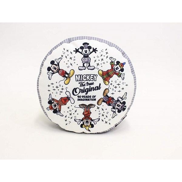コンパクト ラウンド クッション ミッキーマウス 約30ｃｍ丸 ９０周年記念デザイン 送料無料 沖縄不可 ディズニー キャラクター 家具インテリアのフォーリーフ 通販 Yahoo ショッピング