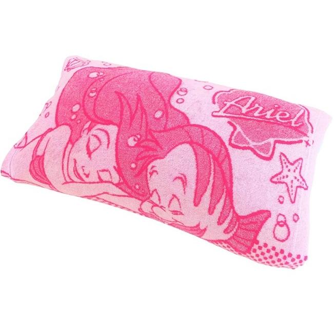 アリエル 枕カバー タオル地 のびのび 約32ｘ52ｃｍ 抗菌防臭加工 ポスト投函 送料無料 筒状 筒型 リトルマーメイド ディズニー のびのび枕カバー モリシタ | Disney
