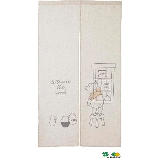 くまのプーさん のれん 暖簾 幅85x150cm ポスト投函 送料無料 公式キャラクターグッズ 可愛い おしゃれ かわいい タペストリー 間仕切り ディズニー モリシタ | Disney