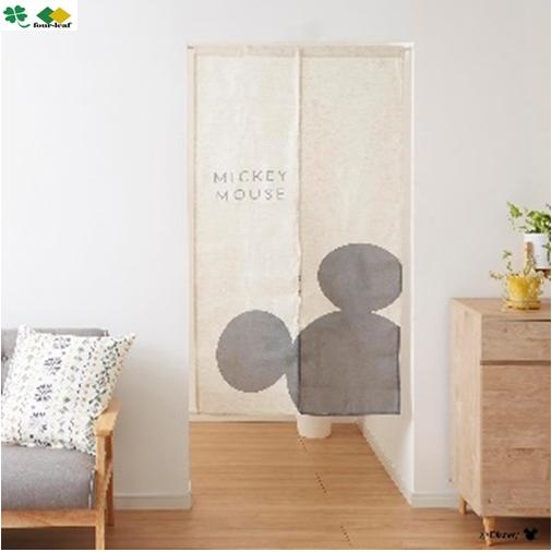 ミッキーマウス のれん 暖簾 幅85x150cm ポスト投函  送料無料 公式 キャラクター おしゃれ かわいい タペストリー 間仕切り ディズニー 隠れミッキー モリシタ | Disney | 01