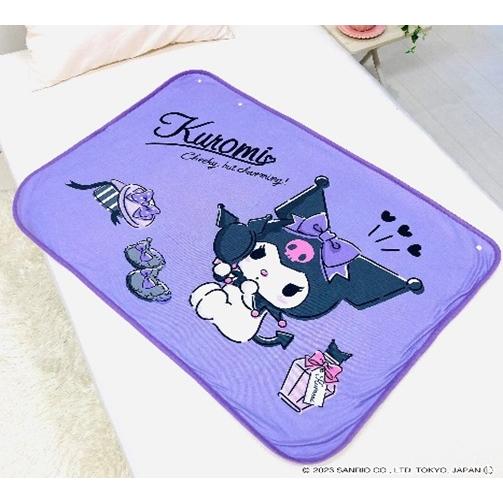 クロミ ひざ掛け 70ｘ100ｃｍ 送料無料 （沖縄不可） ラッピング不可 サンリオキャラクター ハーフケット ひざかけ あったか 冬用 モリシタ | sanrio | 02