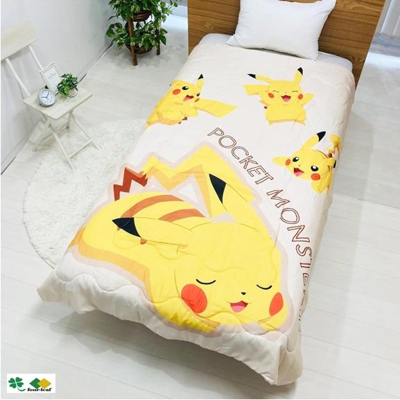 【完売】ピカチュウ  肌掛け布団  約140x190 夏用 洗える 送料無料 ラッピング不可  ポケモン キャラクター  ポケットモンスター 夏掛け 掛け布団 寝具 | Disney | 01