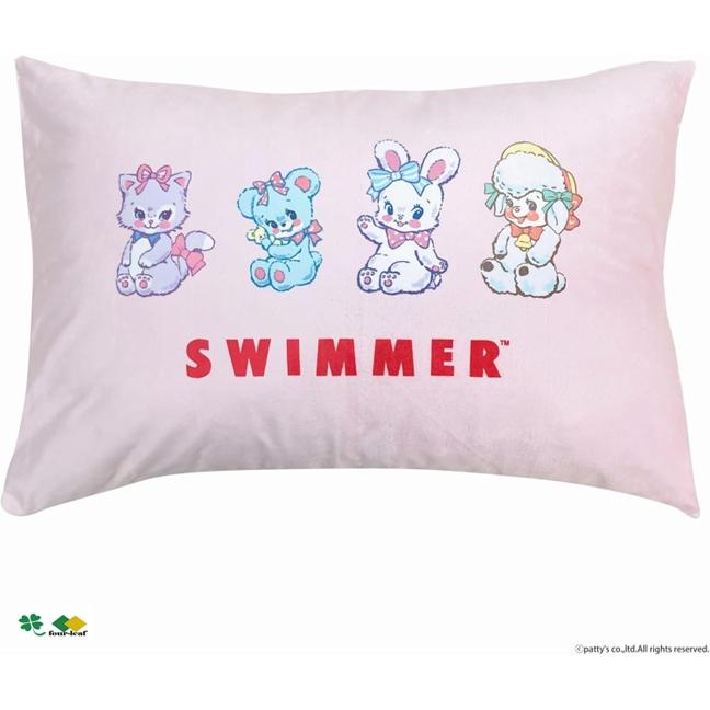 out スイマー 枕カバー SWIMMER 約 43×63cm アウトレット品 かすれ ポスト投函 送料無料 日本全国配達 キャラクター まくらカバー かわいい 可愛い 43x63 |  | 01