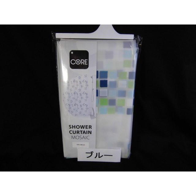 【販売終了】シャワーカーテン　モザイク柄　グレー　幅150ｘ長さ200ｃｍ　アウトレット品　（沖縄不可）　浴室カーテン 　お風呂　ユニットバス用カーテン　 |  | 02