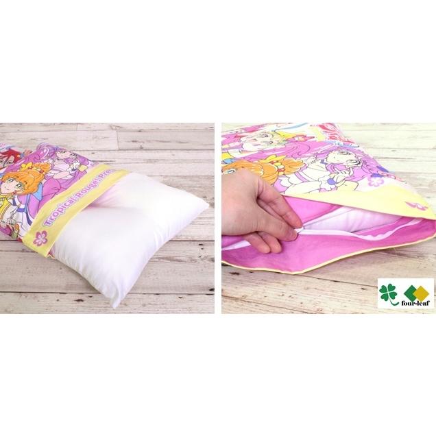 【販売終了】子供用 ポリエステル枕　カバー付き　ラッピング　トロピカル〜ジュ  プリキュア　キャラクターまくら くぼみ型 マクラ　プレゼント |  | 01