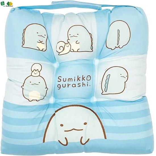 すみっコぐらし クッション とかげ ＢＬ 約30ｘ30ｃｍ 学童クッション キャラクター 子供用クッション こども用 座布団 スクールクッション 沖縄不可 | San-X