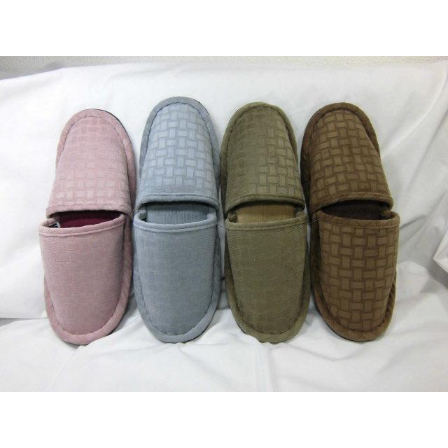 スリッパ 無地カラー 単品販売 外縫い 前閉じ シンプル デザイン  秋 冬 春 室内履き 家族用 来客用 おしゃれ 訳あり 沖縄不可 | 