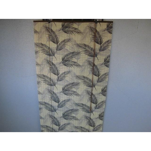 ◆【販売終了】竹ロールスクリーン  シダ柄 約 88ｃｍ×180ｃｍ　  ロールアップ　 間仕切り 目隠し 簾 すだれ 日除け 　バンブー　bamboo　　 |  | 01