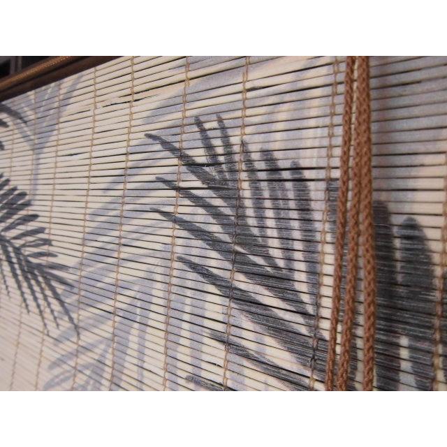 ◆【販売終了】竹ロールスクリーン  シダ柄 約 88ｃｍ×180ｃｍ　  ロールアップ　 間仕切り 目隠し 簾 すだれ 日除け 　バンブー　bamboo　　 |  | 03