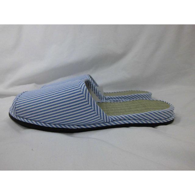 スリッパ ストライプ柄 い草  アウトレット品 単品販売 前開き 家庭用 来客用 おしゃれ いぐさ イ草 たたみ 畳 和風 天然素材 訳あり 沖縄不可 |  | 04