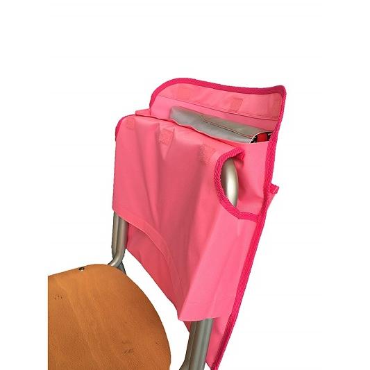 防災頭巾カバー 背もたれ　ピンク　持ち手付き アルミ加工防災頭巾専用カバー 品番90056 トップカバー ポケット付き 防災ずきんカバー 背もたれ式 沖縄不可 |  | 09