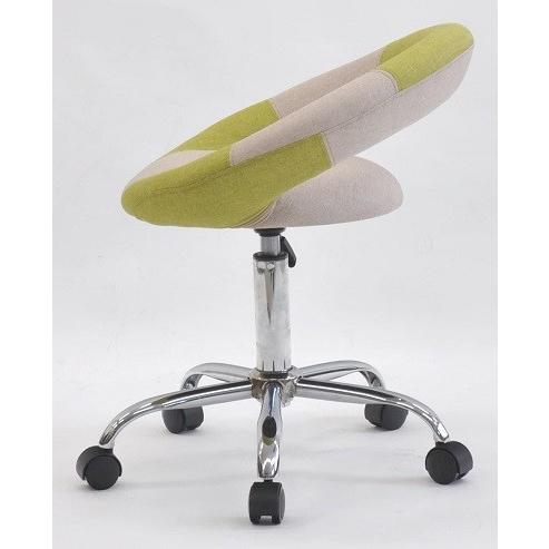 【販売終了】ワークチェア   代引き不可　円形おしゃれチェア　 ＯＡチェア　オフィスチェア　沖縄・離島不可 |  | 04