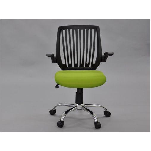 ◆【販売終了】肘付きオフィスチェア　グリーン　送料無料（沖縄・離島不可）ＯＡチェア　ワークチェア　学習椅子　書斎椅子 |  | 03