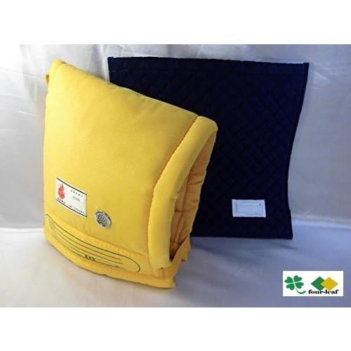 防災頭巾カバーセット ブルーセット 幼稚園 保育園 Sタイプ と コール天カバー セット 3から７才 座布団 カバー付き 沖縄不可　 | 