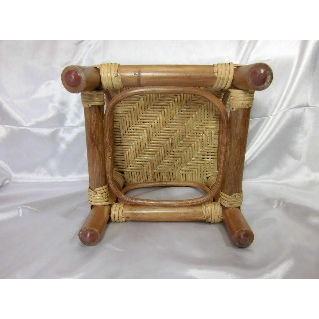 ◆【販売終了】角ミニスツール　籐家具　ラタン家具　ローチェア　花置き　花台 スポーツ観戦用　キャンプ用 |  | 01
