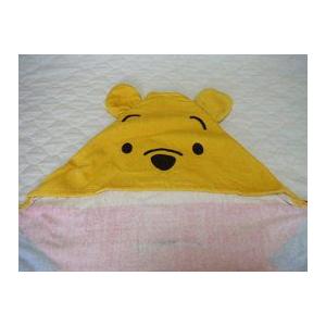 【販売終了】フード付きタオル「プーさん」 キャラクターバスタオル プールタオル ビーチタオル | Disney | 03