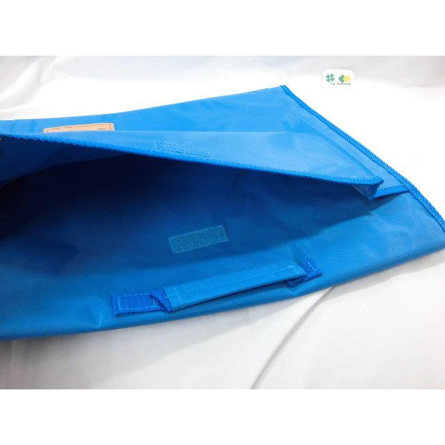 防災頭巾カバーセット アルミ加工ＥＳ防災頭巾 と 持ち手付き 防災頭巾カバー ライトブルー（明るい青）背もたれ セット カバー付き 防災頭巾 小学生 小学校 |  | 09