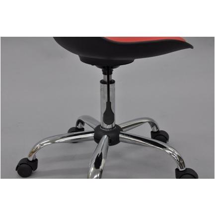 ◆【販売終了】ワークチェアブラック（座面レッド）送料無料（沖縄・離島不可）ＯＡチェア　オフィスチェア　学習椅子　書斎椅子　アウトレット |  | 04