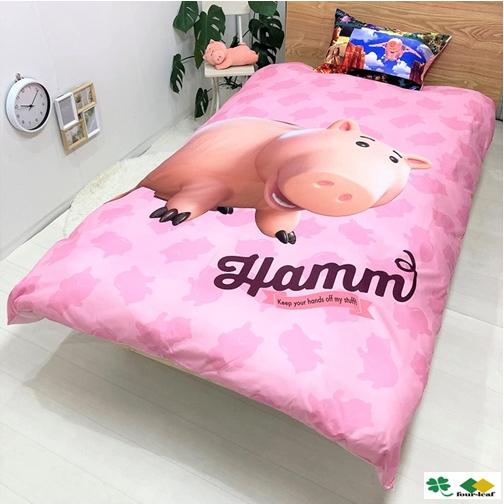 ハム 布団カバー ２点セット 掛布団カバー１枚  枕カバー１枚 ラッピング不可 シングロングルサイズ 布団カバーセット 沖縄不可 | Disney