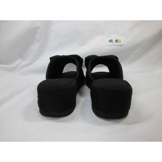 ヒール スリッパ 黒 ＢＫ リボン アウトレット品 ルームシューズ おしゃれ フォーマル 室内用 事務所用 仕事用 学校行事 かかと ヒールあり 沖縄不可 |  | 06