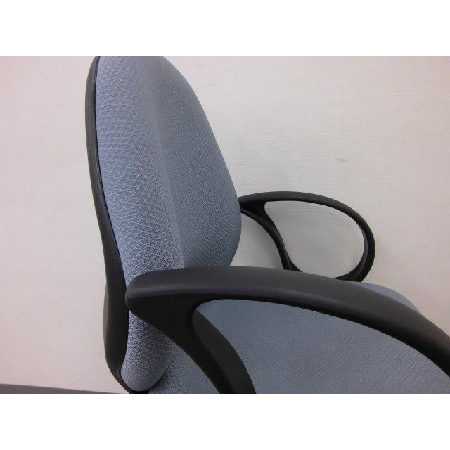 ◆【販売終了】肘付きワークチェア グレー 送料無料 （沖縄・離島不可）　ＯＡチェア　オフィスチェア　学習椅子　書斎椅子 |  | 02