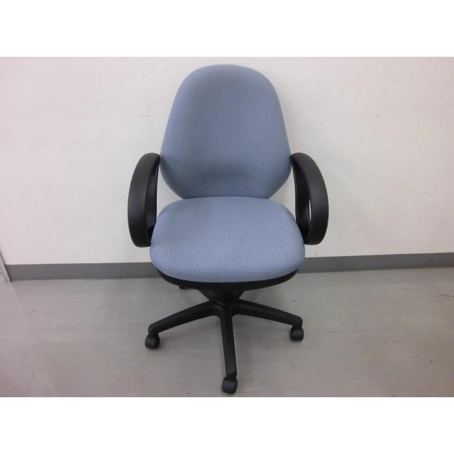 ◆【販売終了】肘付きワークチェア グレー 送料無料 （沖縄・離島不可）　ＯＡチェア　オフィスチェア　学習椅子　書斎椅子 |  | 04