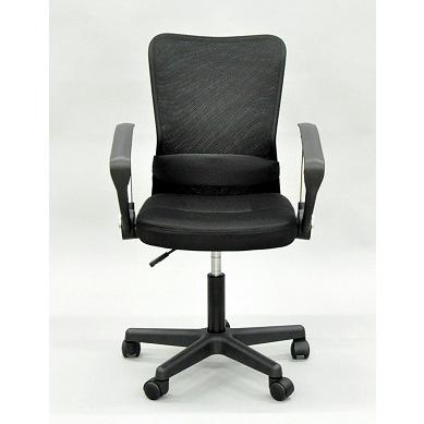 【販売終了】ワークチェア　肘付き  ブラックＢＫ GEHL-100　 代引き不可　送料無料　（沖縄・離島不可）組立式　 |  | 01