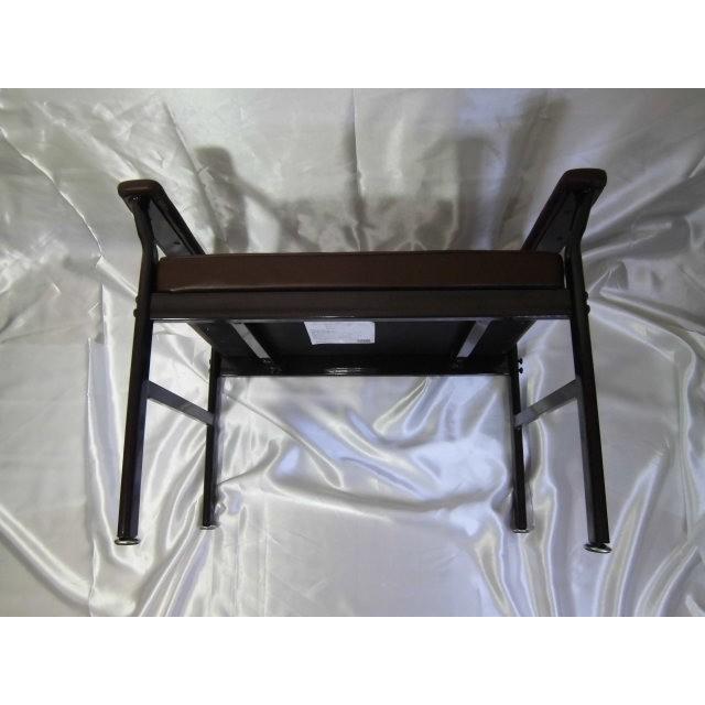 ◆【販売終了】完成品　スチール玄関ベンチ（ブラウン）　送料無料　（沖縄・離島不可）玄関スツール　介護用品　椅子　いす　イス |  | 01