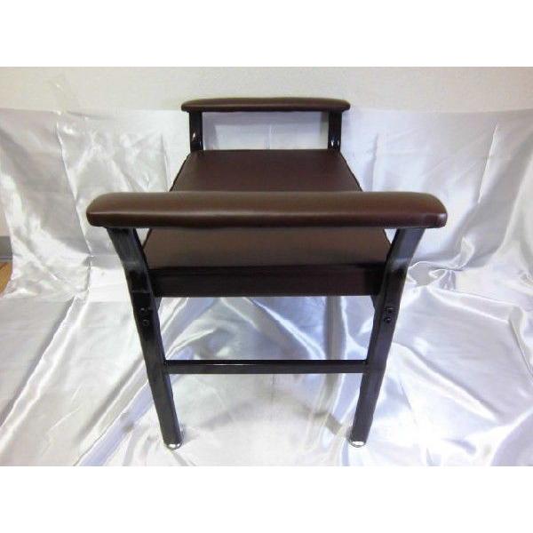 ◆【販売終了】完成品　スチール玄関ベンチ（ブラウン）　送料無料　（沖縄・離島不可）玄関スツール　介護用品　椅子　いす　イス |  | 03