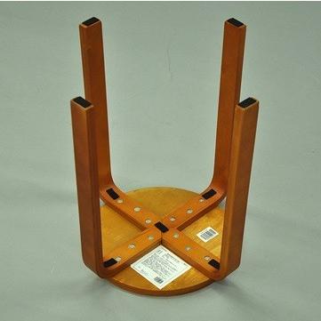 【販売終了】丸椅子　木製　完成品　６脚セット　ブラウン色　代引き不可　LFMI-002brx6 スツール　いす　イス　椅子　診察用 クリニック 食堂待ち用 | エイ・アイ・エス | 03