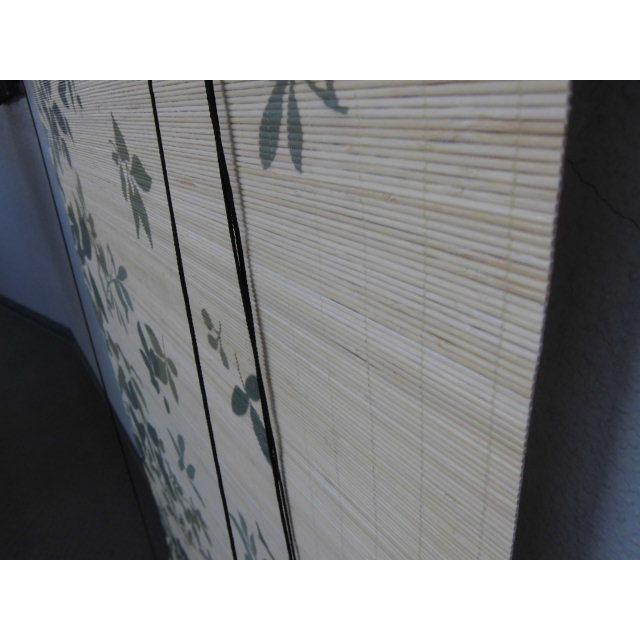 【販売終了】竹ロールスクリーン  葉柄 約 88ｃｍ×180ｃｍ  室内用　アウトレット品 （沖縄・離島不可）ロールアップ　 間仕切り 目隠し すだれ 日除け　 |  | 01