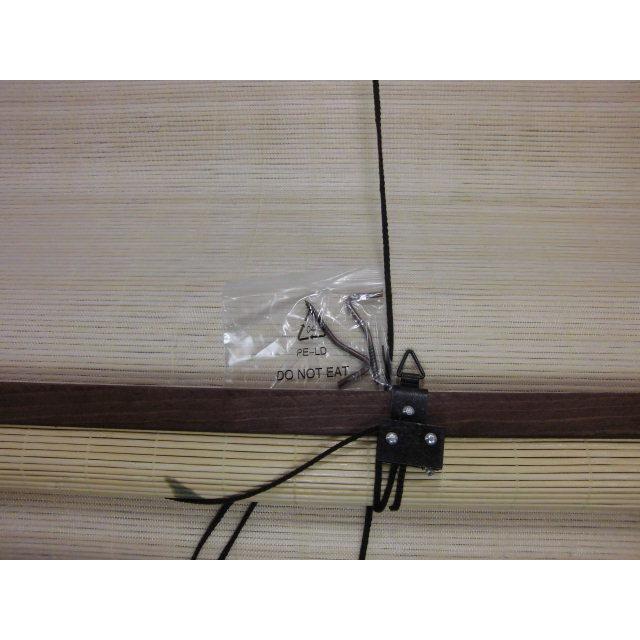 【販売終了】竹ロールスクリーン  葉柄 約 88ｃｍ×180ｃｍ  室内用　アウトレット品 （沖縄・離島不可）ロールアップ　 間仕切り 目隠し すだれ 日除け　 |  | 06