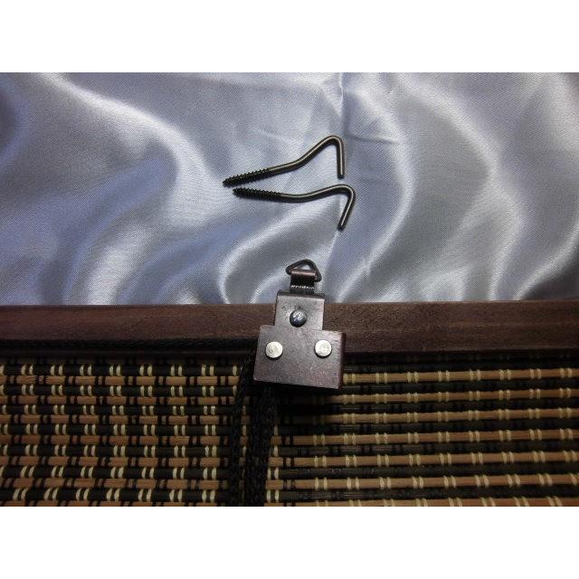 ◆【販売終了】竹　ロールスクリーン （ 格子柄  ） 約 88ｃｍ×135ｃｍ 室内用 ロールアップ　 間仕切り 目隠し 簾 すだれ 日除け 　ロールアップ　 |  | 06