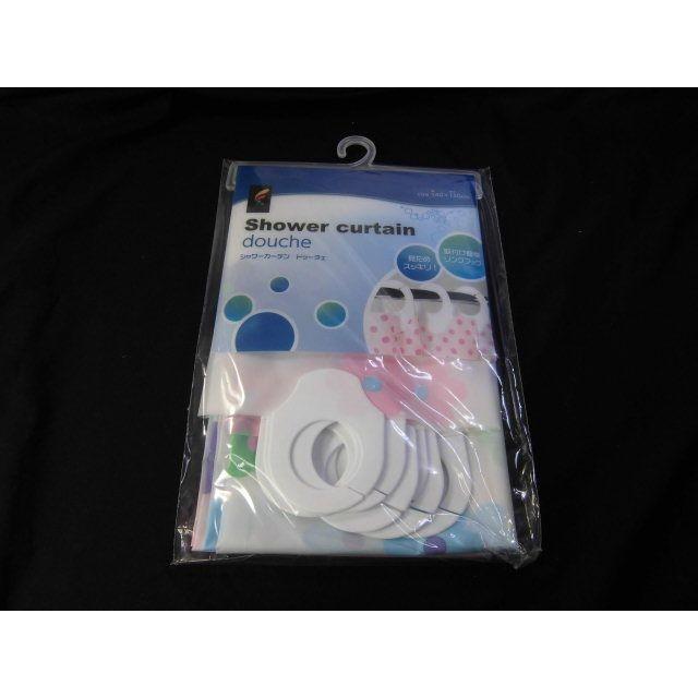 【販売終了】ポスト入れお届け　シャワーカーテン（フラワー柄）幅140ｘ長さ150ｃｍ 配達日・時間指定・代引き不可　浴室カーテン　防視　目隠し　おしゃれ　 |  | 02
