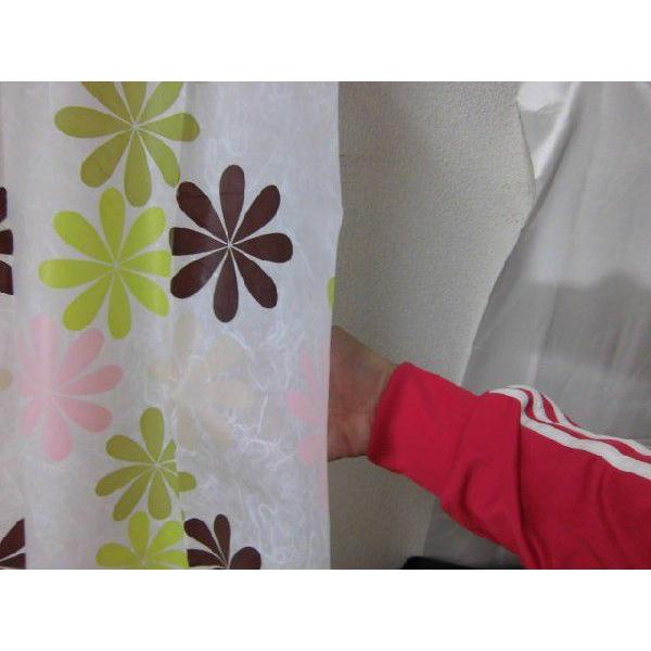 ◆【販売終了】シャワーカーテン　ドゥーチェ（ガーデン柄）幅140ｘ長さ150ｃｍ　浴室カーテン　防視　目隠し　おしゃれ　デザイン |  | 05