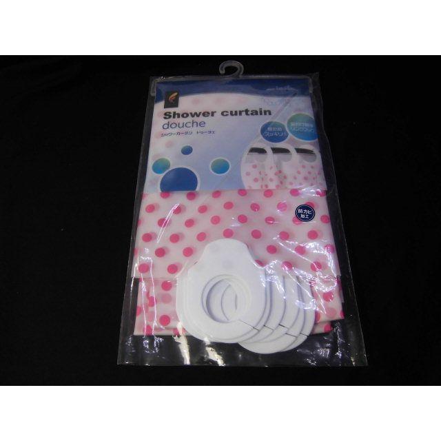 【販売終了】シャワーカーテン　ドゥーチェ  ドット柄  幅140ｘ長さ180ｃｍ　ポスト入れお届け　送料無料　浴室カーテン　防視　目隠し |  | 04