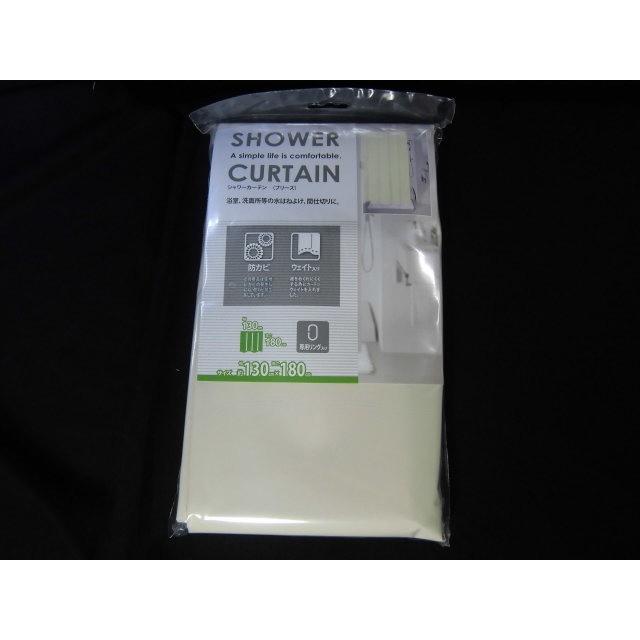 シャワーカーテン　ホワイト　バニラホワイト　ブリーズ　幅130ｘ長さ180ｃｍ　Ｍ７０５１　浴室カーテン　防カビ　（沖縄不可）　フルネス |  | 01