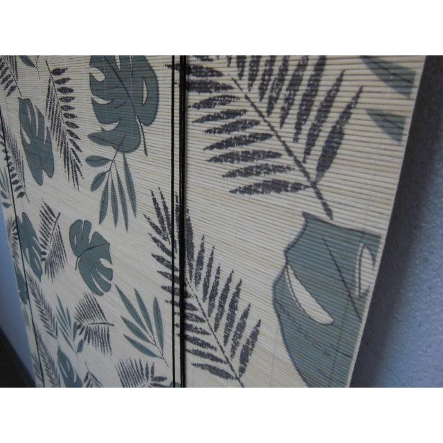 【販売終了】竹ロールスクリーン  シダ　モンステラ 柄 約 88ｃｍ×180ｃｍ  ロールアップ　 間仕切り 目隠し 簾 すだれ 日除け 　バンブー　bamboo　　 |  | 06