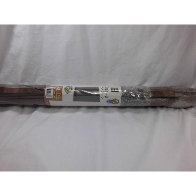 【販売終了】竹　ロールスクリーン  無地ブラウン　約 88ｃｍ×135 ｃｍ Ｍ7606　室内用　 ロールアップ　 間仕切り 目隠し 簾 すだれ 日除け |  | 01