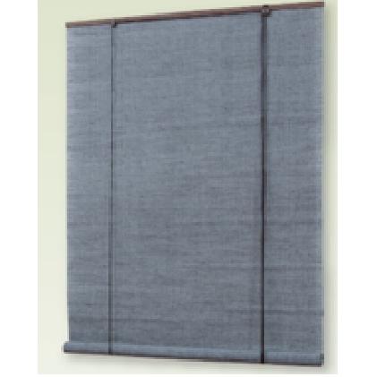 【販売終了】麻調 ロールスクリーン　ブルー　約 88ｃｍ×180ｃｍ　沖縄・離島不可　室内用  間仕切り 目隠し 日除け 　ロールアップ　 ロールカーテン | 