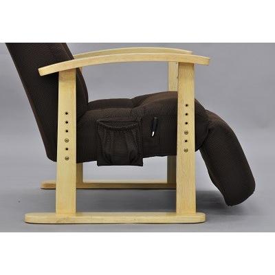 ◆【販売終了】ハイバック　高座椅子 ブラウン 代引き不可　送料無料（沖縄・離島不可）組立椅子 １人掛け椅子　リビングチェア　いす　リクライニングチェア |  | 03